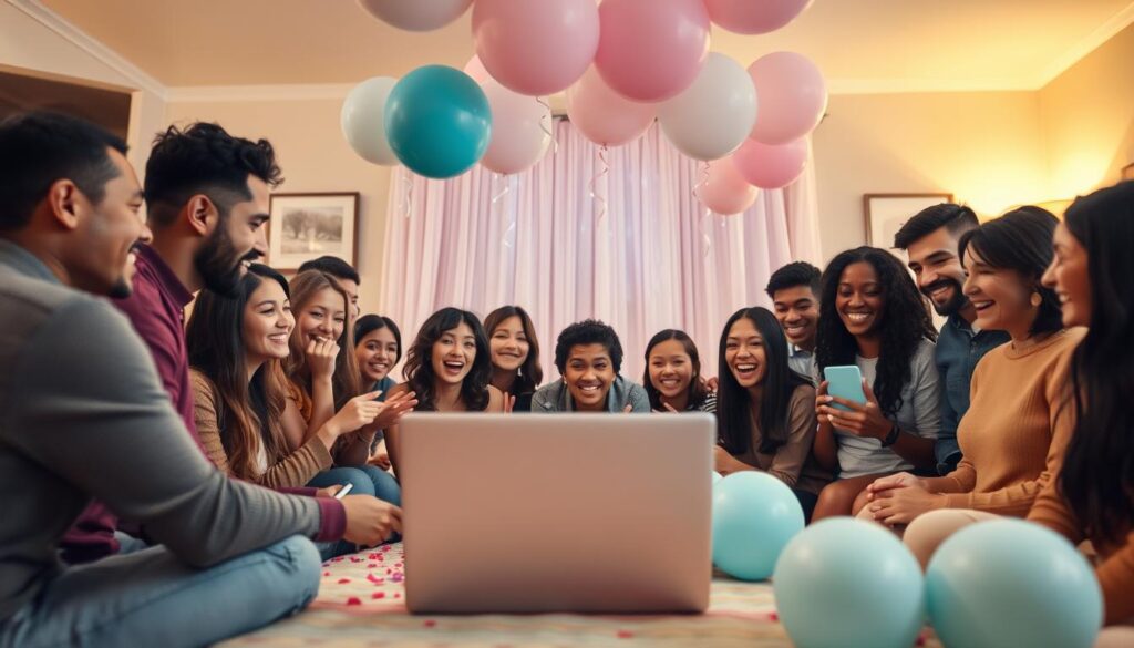 Virtual gender reveal activities Virtual Gender Reveal